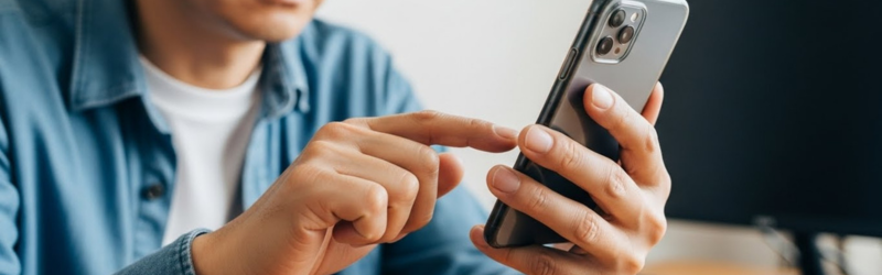 指先がカサカサだと「ガジェット」が使えない?捜査している男性が困っている。