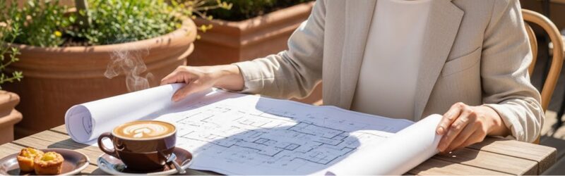 ブログのレンタルサーバー選びをしている女性のイメージ。最重要視すべき「安定性・表示速度・コスパ」を見ている