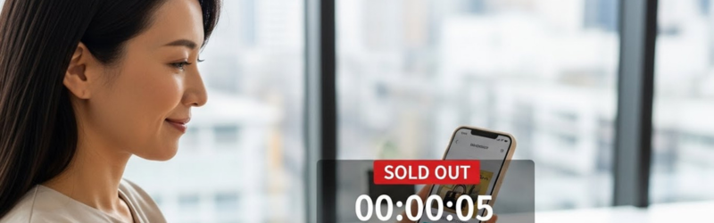 数量限定・人気商品を逃さないための「先行アクセス権」
先行アクセスできて狙った商品を上手く購入できた女性