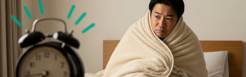 ここは注意!正直に伝える「3つの弱点」。温かすぎて布団から出るのをためらう男性