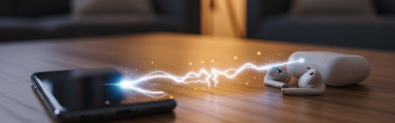 スマホのBluetooth設定でペアリングを解除するイメージ。