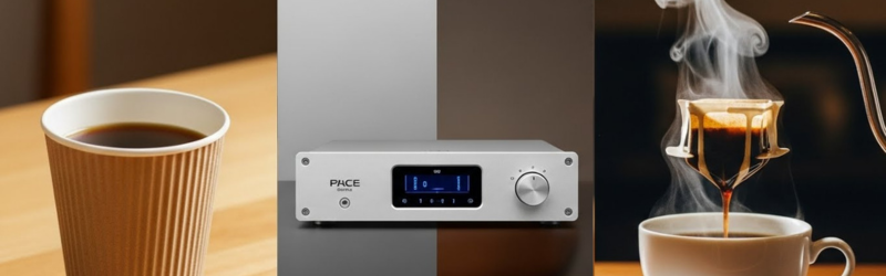 DACを入れた場合の違いをインスタントコーヒーと専門店のコーヒーとして比較した画像