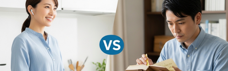 Audibleの向いている人・向いてない人がいることが分かるイメージ