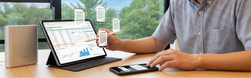 家計と経費、両方のバランスを取り、個人事業主としてまた在宅ワーカーとしてスマートに立ち振る舞う男性
