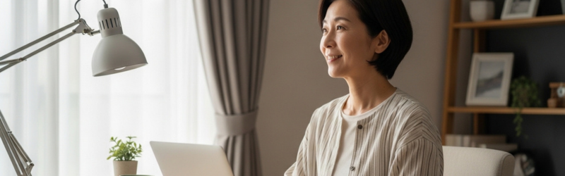 10G回線で、自分だけの「安定・集中環境」を手に入れ、快適な仕事環境を作った女性