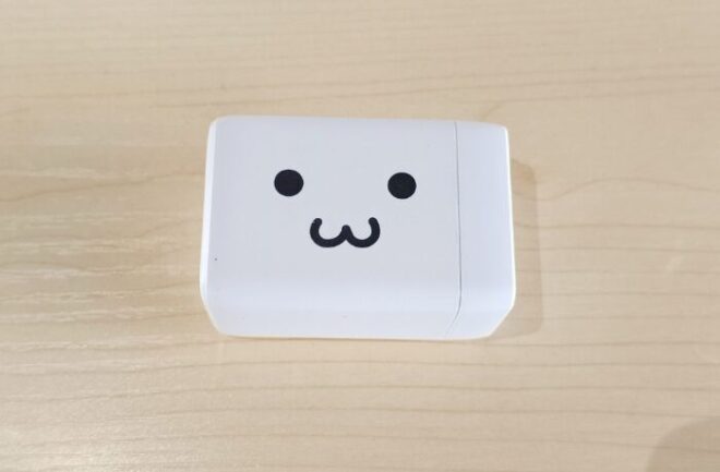 USB Power Delivery 67W AC充電器のしろちゃん顔はこれ！なんかかわいい！