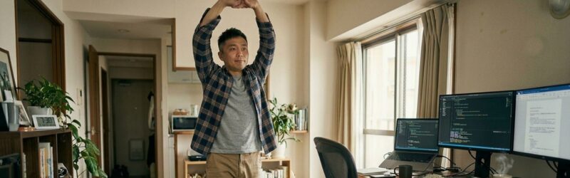 お昼休憩時にアニメタイムを過ごし、リフレッシュ。楽しみも増え、午後の仕事のやる気を補充