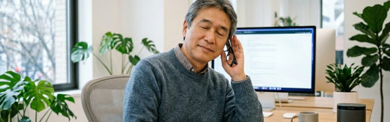 目を使わず知識を得るためにオーディブルは最高のツールだと気づいた男性