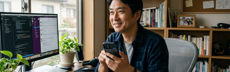 動画の保存先は「何を優先したいか」で決めようと考える男性