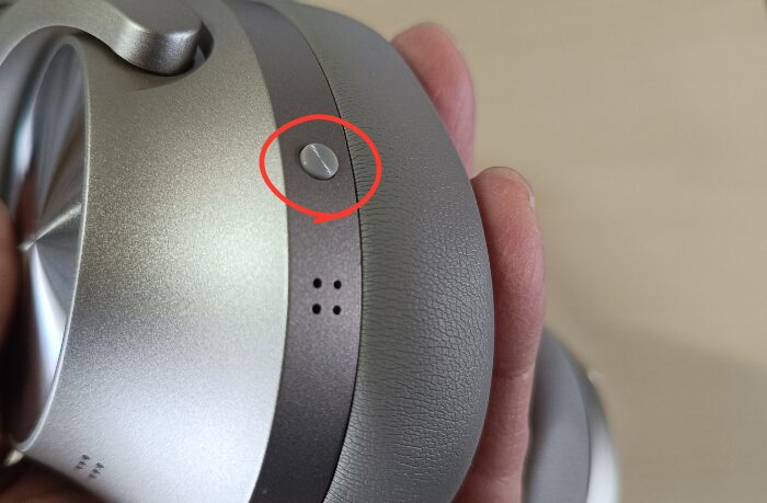 Master Buds MAXのノイキャンなど、モードの切り替えボタンのイメージ