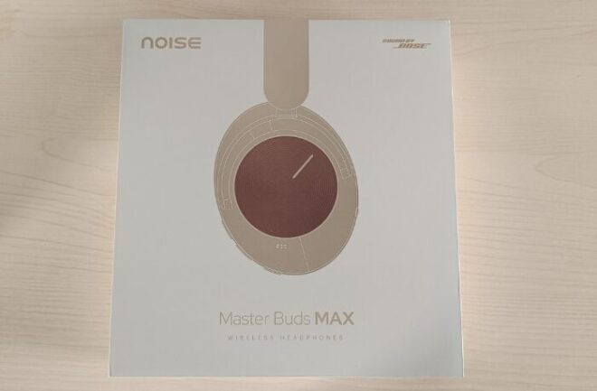Noiseのオーバーイヤー型ヘッドホン「Master Buds MAX」外箱