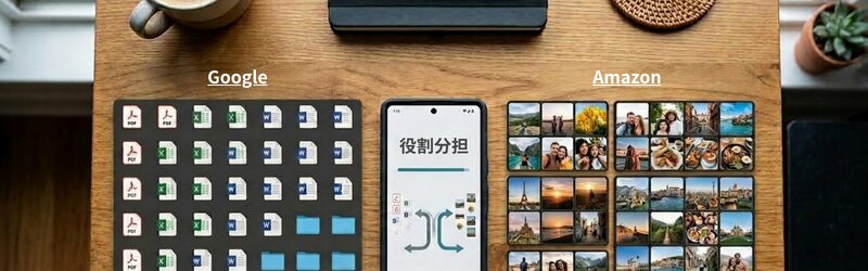 仕事の書類データはGoogle、写真ならAmazonフォトと役割分担がちょうどいい。