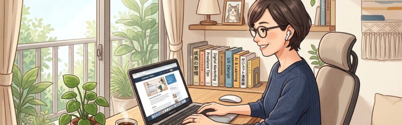 オーディブルのながら読書で情報収集を習慣化した女性