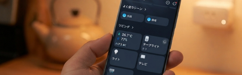 アプリでハブやプラグミニなどのスイッチボット製品を利用しているシーン